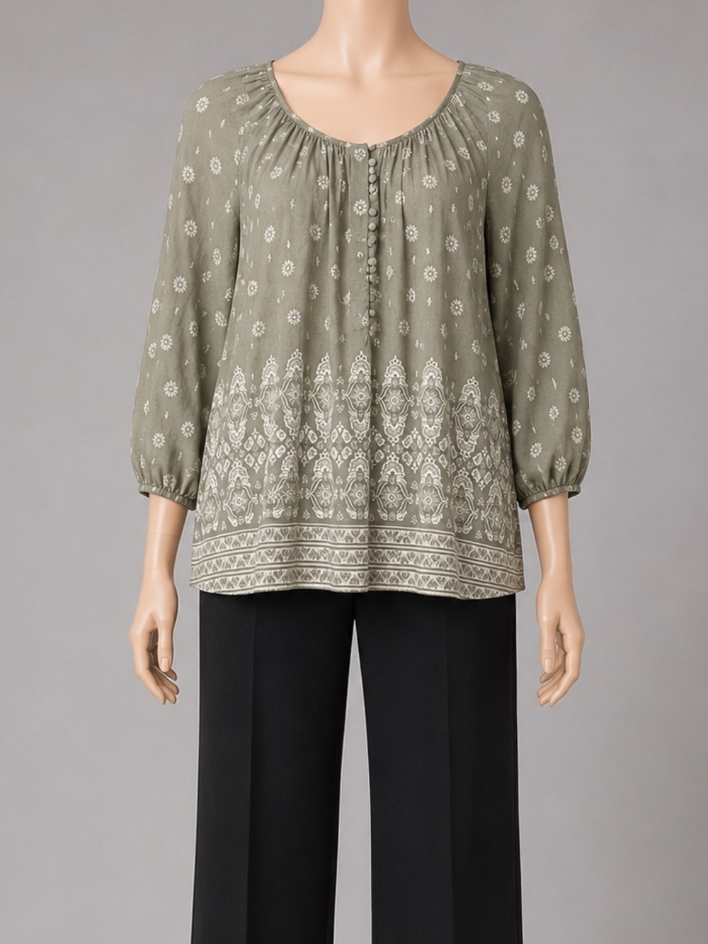 Rose and Thyme Printed Boho Tunic